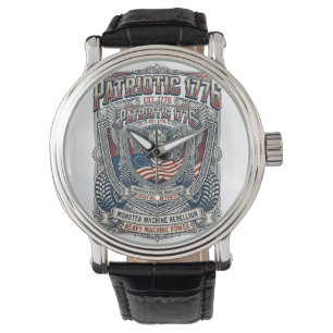 Relógio Caminhão Monstro Patriótico 1776 Off Road Skull Ca