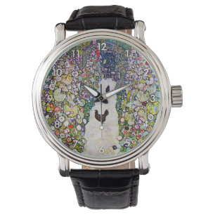 Relógio Caminho do Jardim com Galinhas, Gustav Klimt