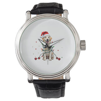 Relógio Camisa de Natal Feia de Cachorro Boxer Branco Engr