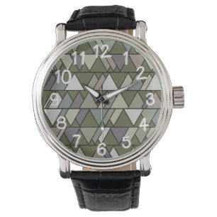 Relógio Camo Triangles