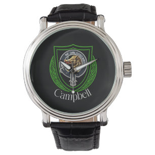 Relógio Campbell Scottish Clan Crest