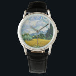 Relógio Campo de trigo Van Gogh com ciprestes. Impressioni<br><div class="desc">O relógio Van Gogh "Wheat Field with Cypress".</div>
