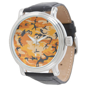 Relógio Camuflagem Laranja, Militar, Exército