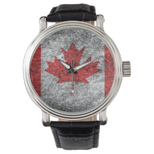 Relógio Canada Flag Vintage