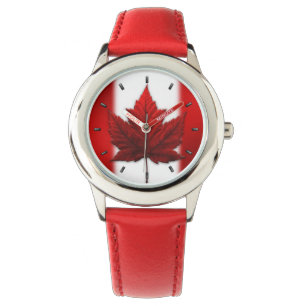 Relógio Canadá Flag Watch Canada Souvenir Wrist Watch
