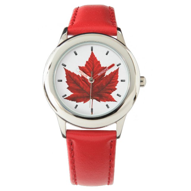 Relógio Canada Watch Canada Maple Leaf Souvenir (Frente)
