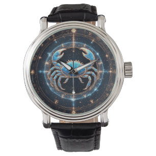 Relógio Câncer Zodiac Sign Elegante