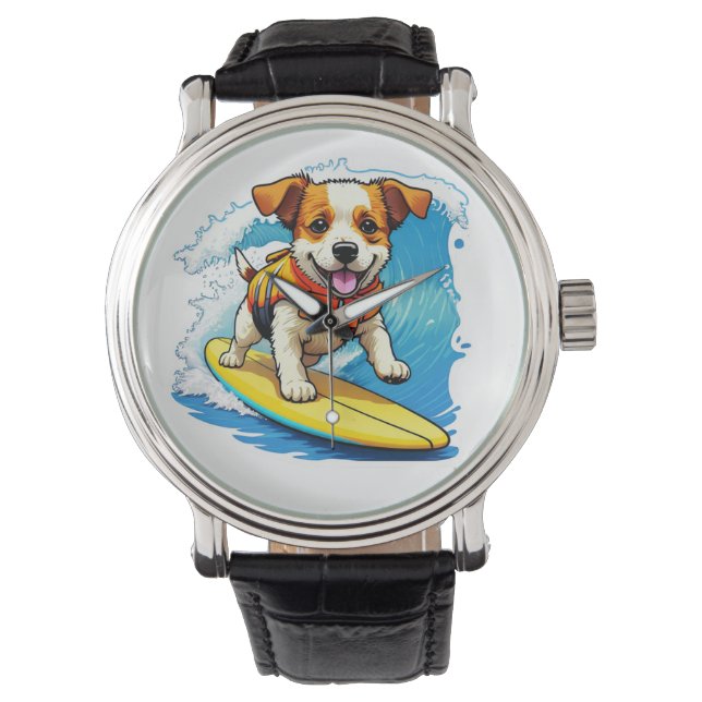 Relógio Cão surfador (Frente)