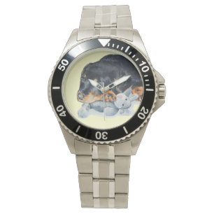 Relógio cãozinho giro-cãozinho abafado