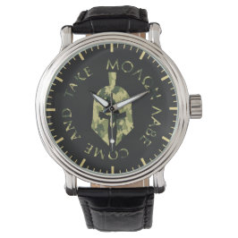 Relógio Capacete Espartano Molon Labe Camuflagem Militar M