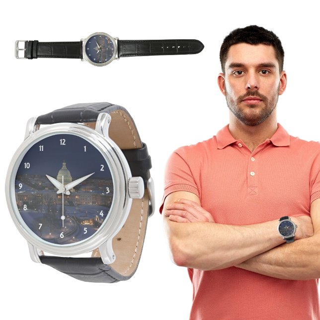 Relógio Capitólio dos Estados Unidos à noite (United States Capitol Building at Night Watch)