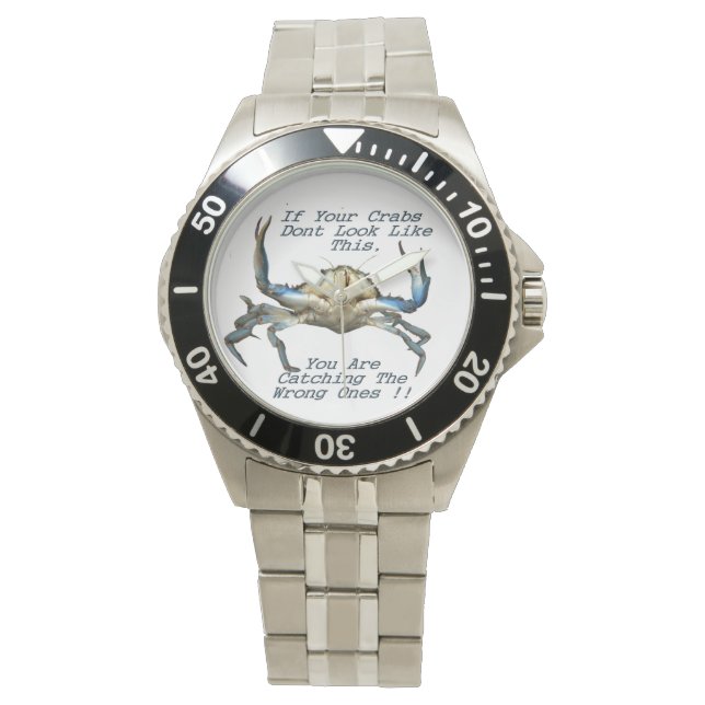 Relógio Caranguejos Engraçados, Mens Wristwatch (Frente)