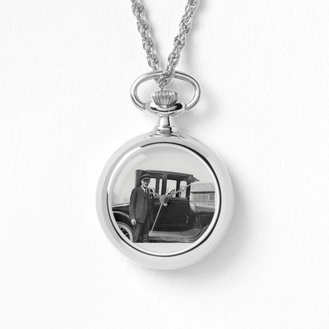 Relógio Carro Antiquado de Imagem Real (Frente)