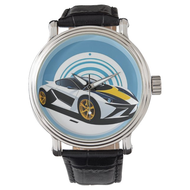 Relógio Carro de Corrida com Design Dinâmico (Frente)