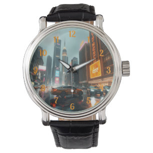 Relógio Carros De Arranha-Aranha Ciberpunk