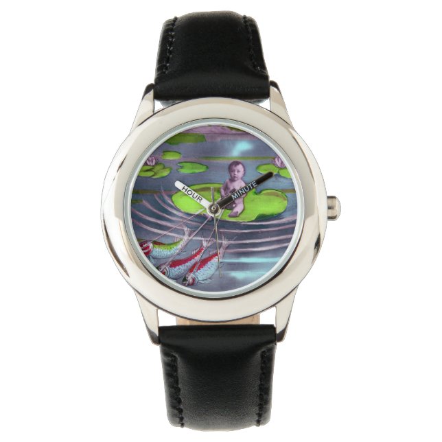 Relógio Cartão postal francês da April Fool Vintage (Frente)