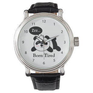 Relógio Cartoon Engraçado Dormindo Panda
