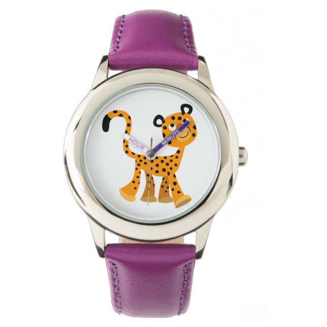 Relógio Cartoon Insouciente Bonito Cheetah Watch (Frente)
