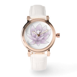 Relógio Casamento rosa Lotus White e Rosa Dourado