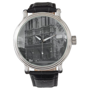 Relógio Catedral de Vintage França Paris Notre Dame