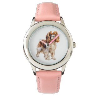 Relógio Cavalier King Charles Spaniel impressão Dog art im