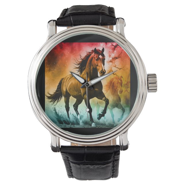Relógio Cavalo correndo  (Frente)
