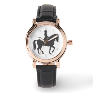 Relógio cavalo de corrida feminino - Escolher cor de fundo