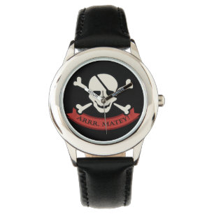 Relógio Caveira - Preto de Aço Inoxidável Personalizado
