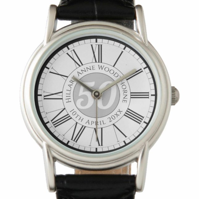 Relógio Celebração comemorativa de aniversário personaliza (Criador carregado)