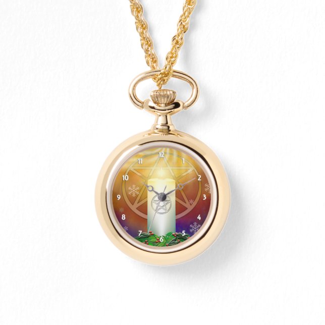 Relógio Celebrar o calor do Sol Yule (Frente)