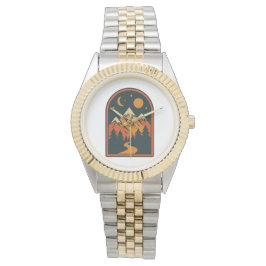 Relógio Celestial Landscape Unisex Two-Tone Bracelet Watch