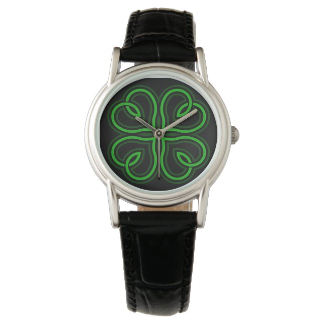 Relógio Celtic Shamrock (Frente)