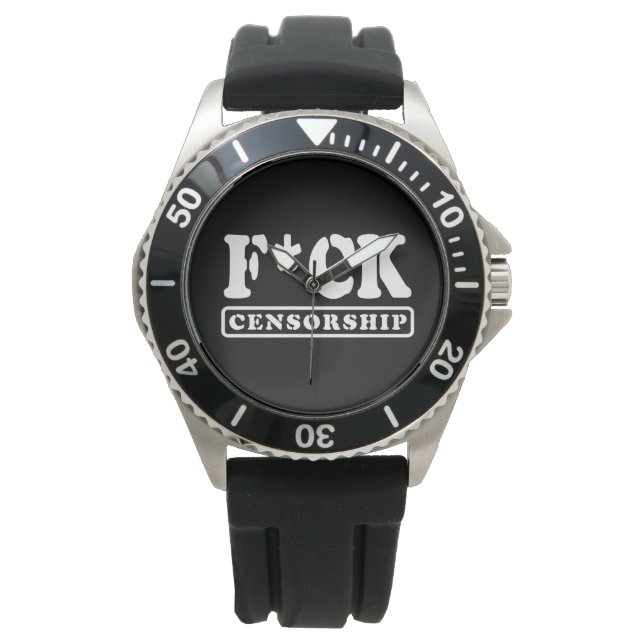 RELÓGIO CENSURA F*CK (Frente)