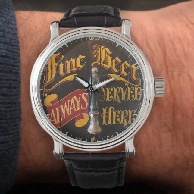 Relógio Cerveja de Pub Tradicional. Imagem de Antigo Letre (Criador carregado)