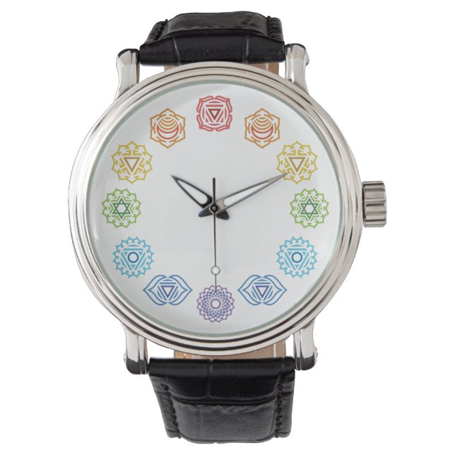 Relógio Chakra Energy Leather Watch (Frente)