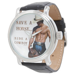 Relógio Chapéu de cowboy de palha save horse SlipperyJoe's