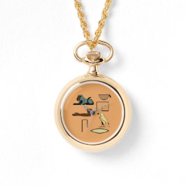 Relógio Charles Name em Símbolos Hieroglifos de Egy Antigo