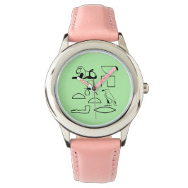 Relógio Charlotte Name nos símbolos Hieroglifos de Egy