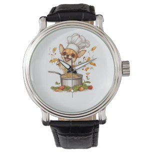 Relógio Chef Chihuahua � Mestre Culinário Canino