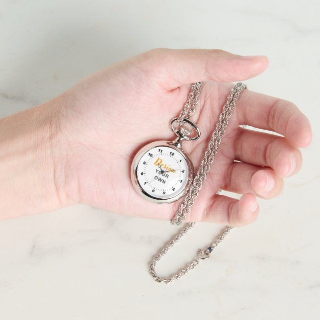 Relógio CHIC! ⏱️ Custom Silver Necklace Watch (Mão)