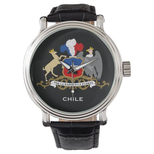 Relógio Chile* Custom Watch Reloj personalizado do Chile (Frente)