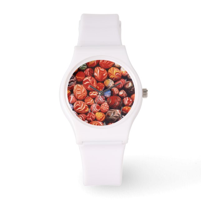 Relógio China, Ming Tombs, Souvenirs de Vidro Pintado (Frente)