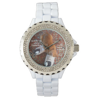 Relógio chinelos de gengibre de presentes de aposentadoria