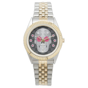 Relógio Chrome Calavera (Rosa Rosa Rosa Rosa Rosa) Watch