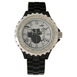 Relógio Cilindros do rolo da rocha n