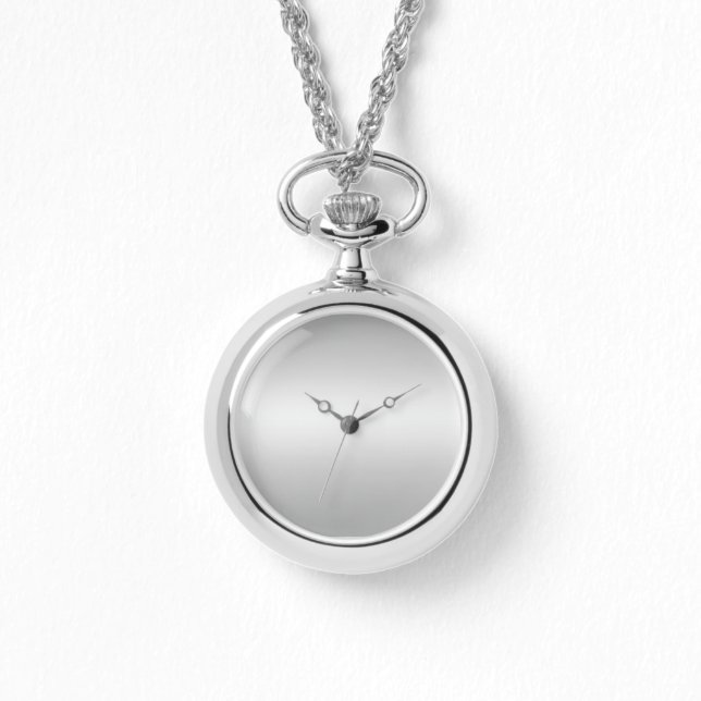 Relógio Cinza Rústica Monograma Prateada Teal Branca (Frente)