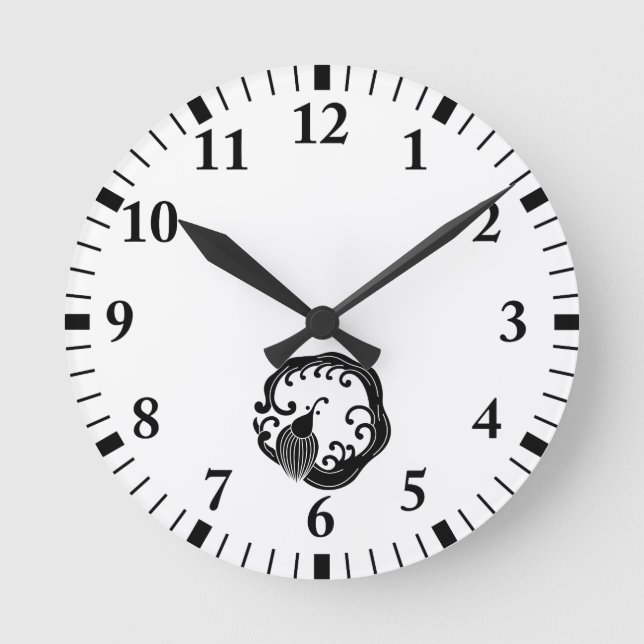 Relógio circular do dragão de chuva (Frente)