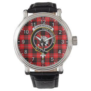 Relógio Clã Cunningham Modern Tartan Bad, Eterno Clássico