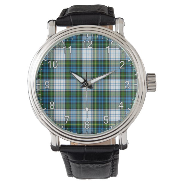 Relógio Clã Eterno Campbell Dress Tartan Xadrez (Frente)