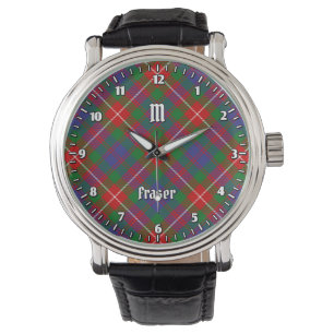 Relógio Clan Fraser de Lovat Tartan